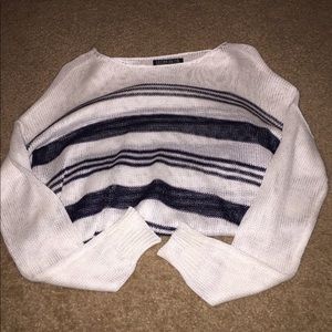 Cotton-on white and black sweater